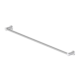 Greens Textura Single Towel Rail - Brushed Stainless - 183133