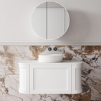 Cassa Design Westminster 900mm Wall Hung Vanity Matte White - WES900MW