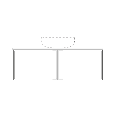 Marquis Chifley Wall Hung Vanity with Symphony Top & Basin - 600mm - Chifley 1