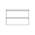 Timberline Oxbow Wall Hung Vanity with SilkSurface Top & Basin 900mm - OXBV900CSSAW