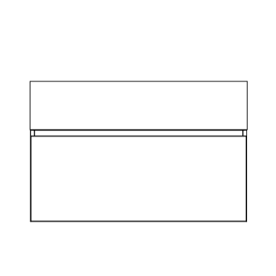 Timberline Kingsley Wall Hung Vanity with SilkSurface Top & Basin 900mm - KINV900CBXUW