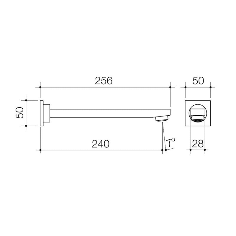 Caroma Quatro Bath Outlet Specification