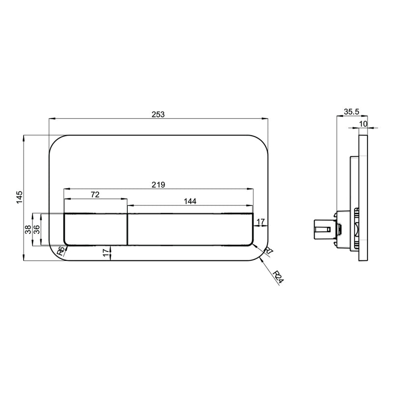Villeroy & Boch O.Novo 2.0 Wall Faced Toilet Package includes Villeroy & Boch Cistern