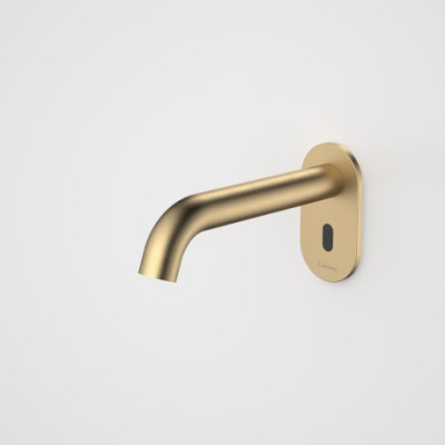 Caroma Liano II Sensor 175mm Wall Spout - Brushed Brass