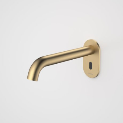Caroma Liano II Sensor 210mm Wall Spout - Brushed Brass