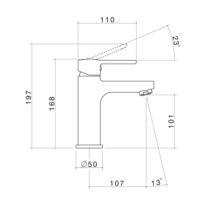 Caroma Cirrus Basin Mixer - Chrome