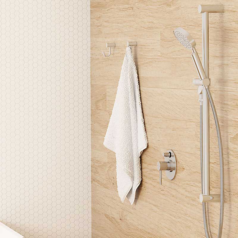 Caroma Titan Stainless Steel Rail Shower (Round Hand Piece) Lifestyle
