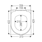 Villeroy & Boch Subway 2.0 Toilet seat and cover - Soft Close and Quick Release -  White Alpin - Specification