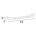 Inda Ego Grab Bar - 63cm Chrome - A1390C