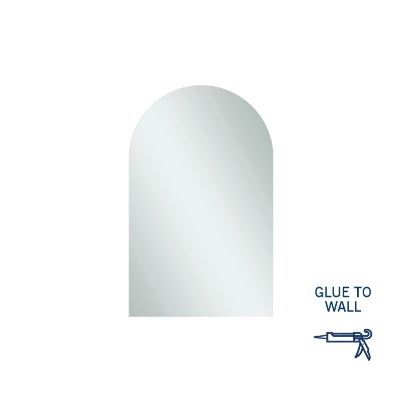 Thermogroup Ablaze 500 Church Shape Polished Edge Mirror Glue-to-Wall - AC5080GT