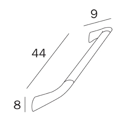 Inda Comfort Grab Bar - Chrome 44cm - AH995A CR