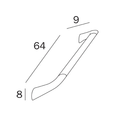 Inda Comfort Grab Bar - Chrome 67cm - AH995B CR
