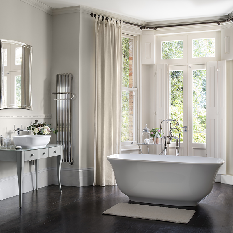 Victoria + Albert Amiata 1650mm Freestanding Bath - Matte White - AMTM-N-SM-NO