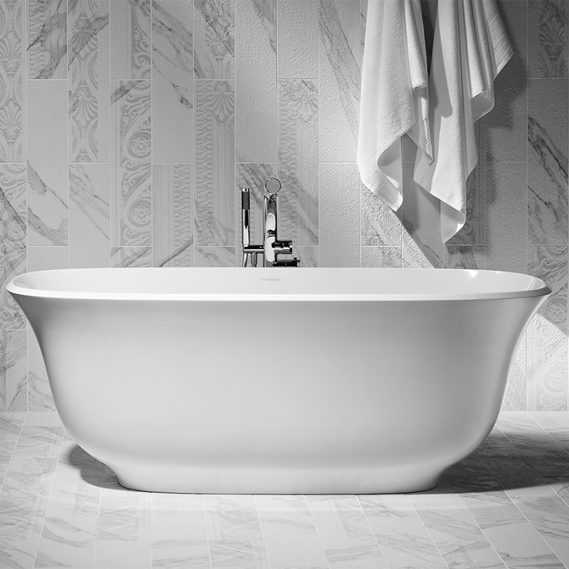 Victoria + Albert Amiata 1650mm Freestanding Bath - Matte White - AMTM-N-SM-NO