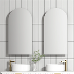 Cassa Design Archied 450mm Matte White Left Hinge Shaving Cabinet - ARCHIED9045MW