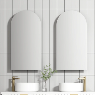 Cassa Design Archied 450mm Matte White Left Hinge Shaving Cabinet - ARCHIED9045MW