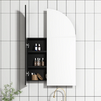 Cassa Design Archied 600mm Matte Black Shaving Cabinet - ARCHIED6090B