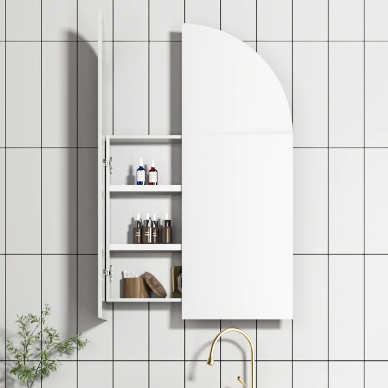 Cassa Design Archied 600mm Matte White Shaving Cabinet