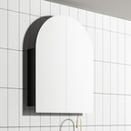 Cassa Design Archied 900mm Matte Black Shaving Cabinet - ARCHIED9012B