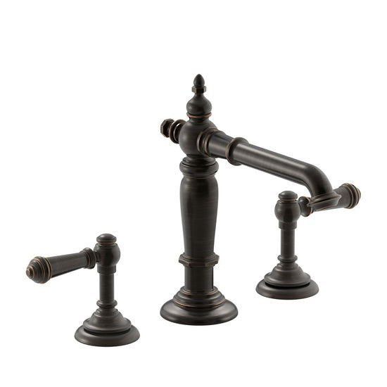 Kohler Artifacts Basin Set with Lever Handles Oil-Rubbed Bronze