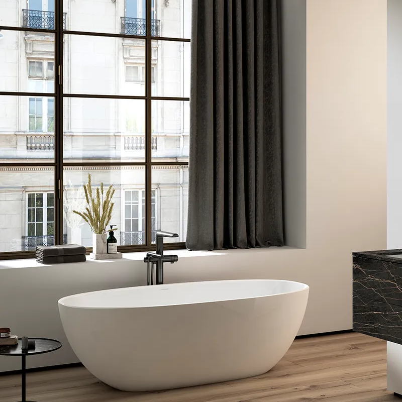 Victoria + Albert Barcelona 1700mm Freestanding Bath - Gloss White - BA2-N-SW-NO