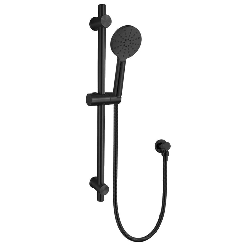 Verotti City Life Shower On Rail Set - Matte Black