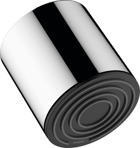 Hansgrohe Pulsify S Overhead shower 105 1jet Green with Wall Connector - Chrome - 24132000 + 24139000