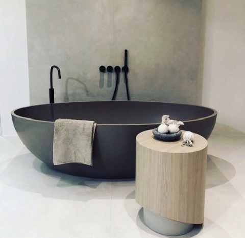 Pietra Bianca Coco 1700mm Freestanding Bath - Black Onyx