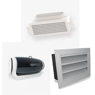 Expella Compact Linear Bar Grille Silent Exhaust Kit - 3LBG240B + 1406220