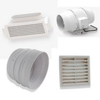 Expella Compact Linear Bar Grille Standard Exhaust Kit - 3LBG240B + 1406530