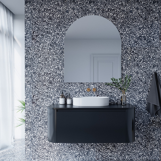 Rifco Contour Wall Hung Vanity 900mm - 12mm Corian Top - CON9S