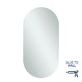 Thermogroup Ablaze Pill Shape Polished Edge Mirror Glue-to-Wall - DP5010GT