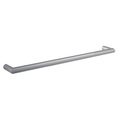 Thermorail 12V Round 632 Single Heated Towel Rail - DSR6BR Brushed Stainless Steel