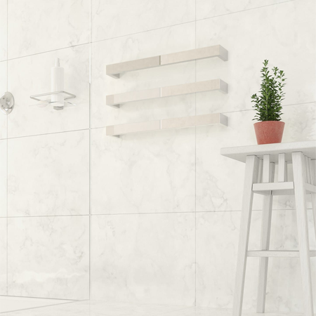 Thermorail 12V Square 632 Single Rail - DSS6 Polished Stainless Steel