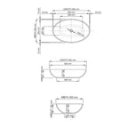 Dadoquartz - London Counter-Top/Under-Mount 550 - Gloss White - SWMBAS63-S