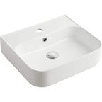 Oliveri Dublin Above Counter Basin - 1 Tap Hole - Gloss White - DU7130C