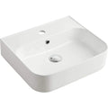 Oliveri Dublin Wall Hung Basin - 1 Tap Hole - Gloss White - DU7130D