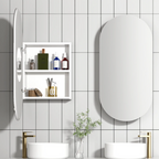 Cassa Design Elli Matte White Shaving Cabinet - ELLI9045MW