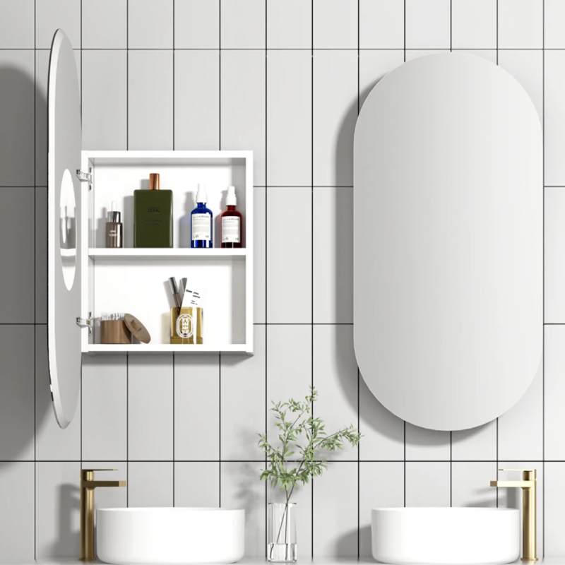 Cassa Design Elli Matte White Shaving Cabinet