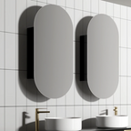 Cassa Design Elli Matte Black Shaving Cabinet - ELLI9045B