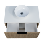 Timberline Elwood Dockland Wall Hung Vanity with SilkSurface Top & Basin 750mm - ELWV750CSSAW