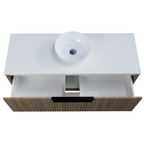 Timberline Elwood Dockland Wall Hung Vanity with SilkSurface Top & Basin 1200mm - ELWV1200CSSAW