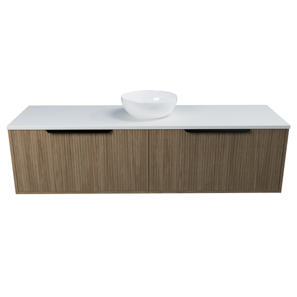 Timberline Elwood Dockland Wall Hung Vanity with SilkSurface Top & Basin 1500mm