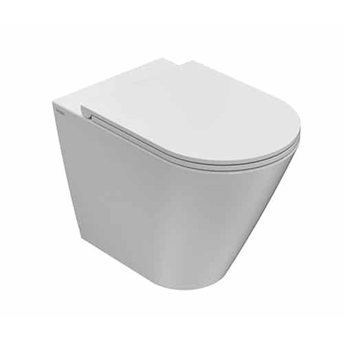 Globo Forty3 SENZABRIDA® Floor Standing Toilet Pan & Soft Close Seat - F3FMW