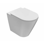 Globo Forty3 SENZABRIDA® Floor Standing Toilet Pan & Soft Close Seat - F3FMW