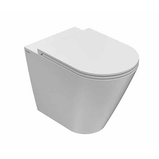 Globo Forty3 SENZABRIDA® Floor Standing Toilet Pan & Soft Close Seat - F3FMW