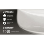 Globo Forty3 SENZABRIDA® Floor Standing Toilet Pan & Soft Close Seat - F3FMW