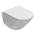 Globo Forty3 Senzabrida Wall-Hung Toilet Pan & Soft Close Seat Kit - F3WHW