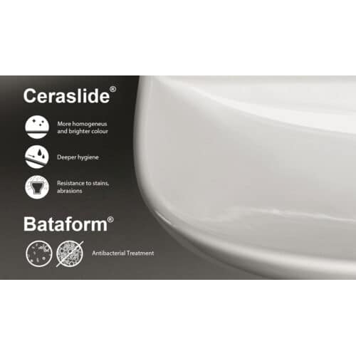 Globo Forty3 Compact SENZABRIDA® Wall Hung Pan & Soft Close Seat