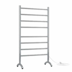 Thermorail 240V Freestanding 600 Straight/Round Heated Towel Rail - FS66E Polished Stainless Steel